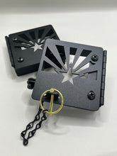 Load image into Gallery viewer, Arizona Flag | Metal RV Bumper Cap Cover Pair | 4" Square Bumper End Cover for trailer, RV, camper |