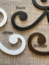 Load image into Gallery viewer, Fleur De Lis Scroll | Metal Scroll | Metal Home Decor | Metal Wall Decor