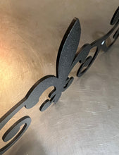 Load image into Gallery viewer, Fleur De Lis Scroll | Metal Scroll | Metal Home Decor | Metal Wall Decor