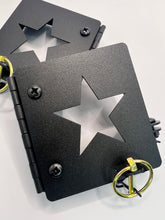 Load image into Gallery viewer, Star | Metal RV Bumper Cap Cover Pair | 4" Square Bumper End Cover for trailer, RV, camper |