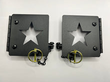 Load image into Gallery viewer, Star | Metal RV Bumper Cap Cover Pair | 4" Square Bumper End Cover for trailer, RV, camper |