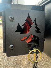 Load image into Gallery viewer, Bear | Metal RV Bumper Cap Cover Pair | 4" Square Bumper End Cover for trailer, RV, camper |