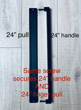 Load image into Gallery viewer, 24" Modern Barn Door Handle and Optional Finger Pull