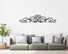 Load image into Gallery viewer, Fancy Metal Scroll | Metal Home Decor | Metal Wall Decor | Farmhouse Wall Decor | Metal Accent Art | Rustic | Elegant