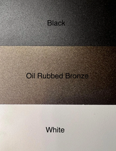 Load image into Gallery viewer, Metal Monogram Scroll Sign with Heart Accents | Custom Wall Decor | Laser Cut Steel Name Sign | Indoor Outdoor Wall Art