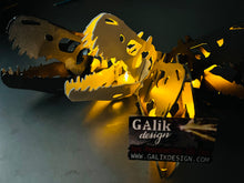 Load image into Gallery viewer, T-Rex Skull | Dinosaur Skeleton | Fall Decor | Halloween Decor | Dinosaur Lover Gift | Business Card Holder