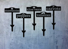 Load image into Gallery viewer, Garden Markers | Custom Garden Stake | Garden Signs | Personalized Metal Garden | Vegetable Markers | Plant Markers | Gardener Gift