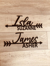 Load image into Gallery viewer, Directional Arrow Name Sign