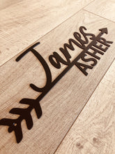 Load image into Gallery viewer, Directional Arrow Name Sign