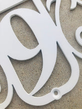 Load image into Gallery viewer, Vertical Address Scroll Sign | Metal Address Sign
