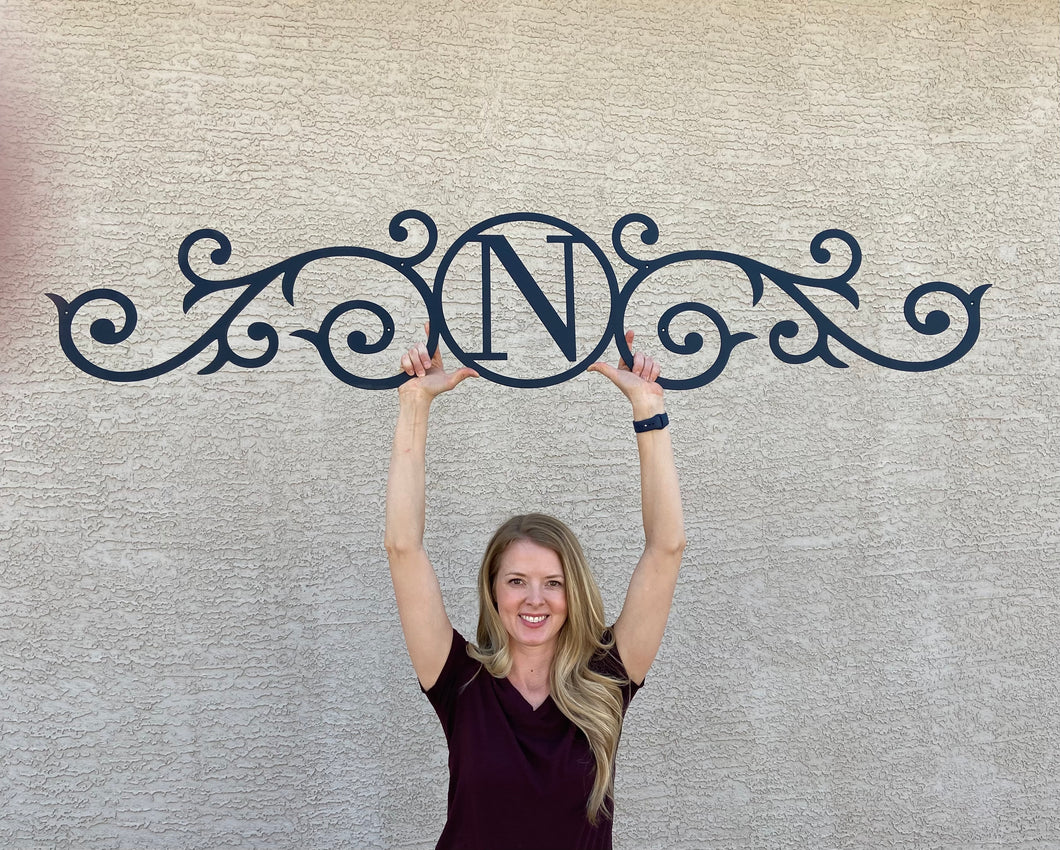 XL Monogram Scroll