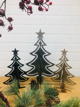 Load image into Gallery viewer, Metal Christmas Tree | Multiple Sizes | Silver &amp; Gold Christmas
