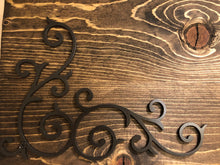 Load image into Gallery viewer, Metal Accent Scroll Pair| Wall Decor | Farmhouse Wall Decor | Metal Wall Decor | Rustic Wall Decor
