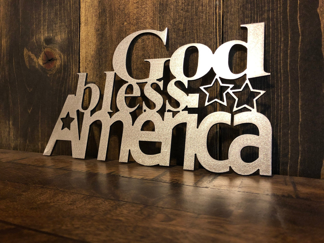 God Bless America Sign | Metal Sign | God Bless America Metal Sign | Custom Metal
